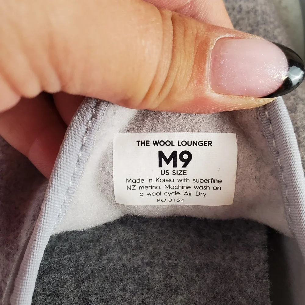Allbirds Wool Lounger Mens Shoes Sz 9 Athletic Gray Slip On Sneakers Loafers
